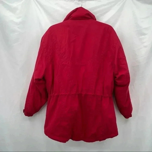 Nordica Women’s Red Long Insulated Coat Jacket 8 Zip/Snap Closure 6 Pockets - Picture 2 of 14